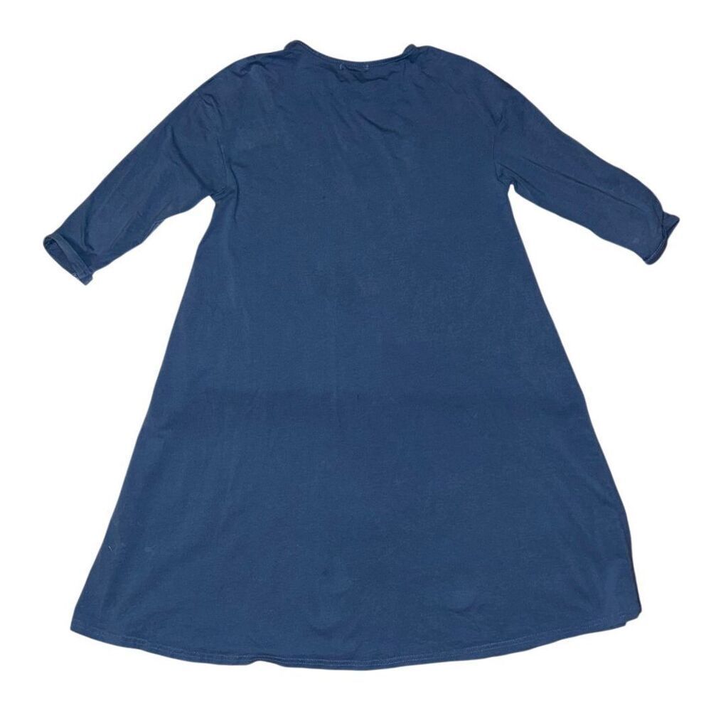 Girls Tottini 1/2 Sleeve Blue Argyle Dress Size 12 - Picture 3 of 4